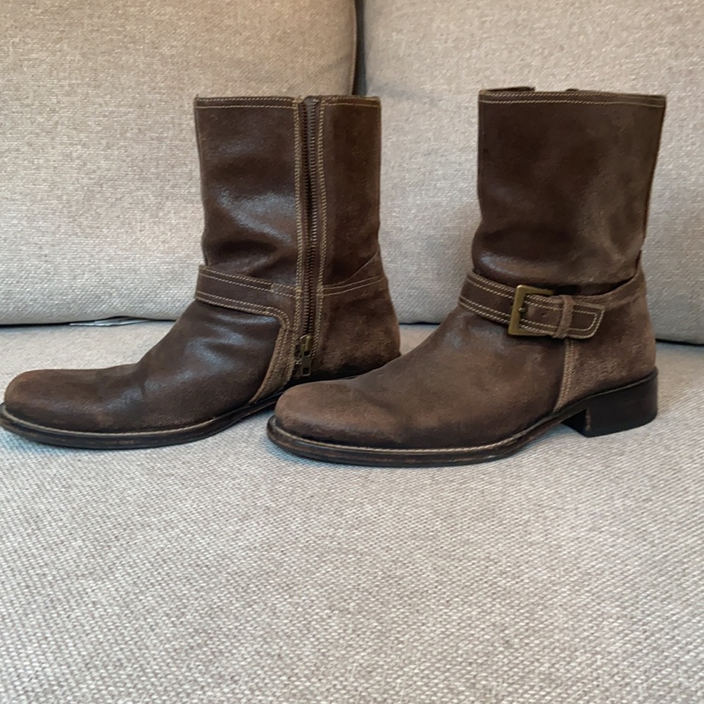 Cole Haan Distressed leather boots, size 9.5.  Great condition!
